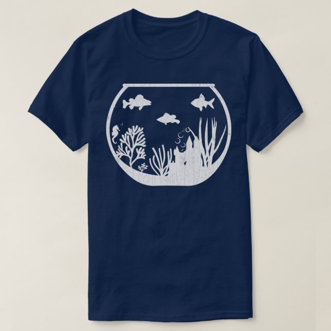 Camiseta Acuario Pescado Gracioso Acuario Acuario de Pesca (Diseño del anverso)