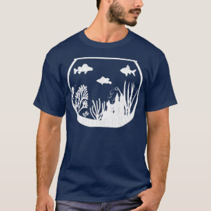 Camiseta Acuario Pescado Gracioso Acuario Acuario de Pesca