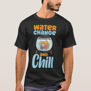 Camiseta Acuario Pescado Que Conserva El Cambio Del Agua Y 