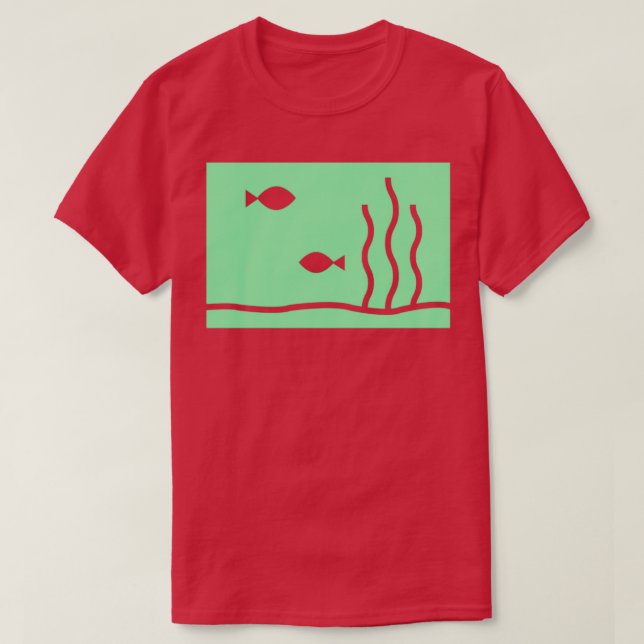 Camiseta Acuario Verde Simple (Diseño del anverso)