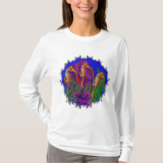 Camiseta Acuario y arrecife de coral personales del caballo