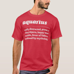Camiseta Acuario ZodiacDiseño humorístico de regalos