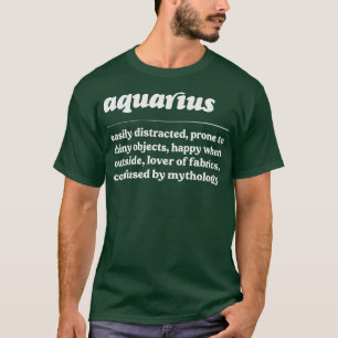 Camiseta Acuario ZodiacDiseño humorístico de regalos