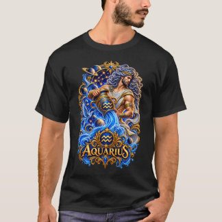 Camiseta Acuario Zodiaco Aguador – Astrología Celestial