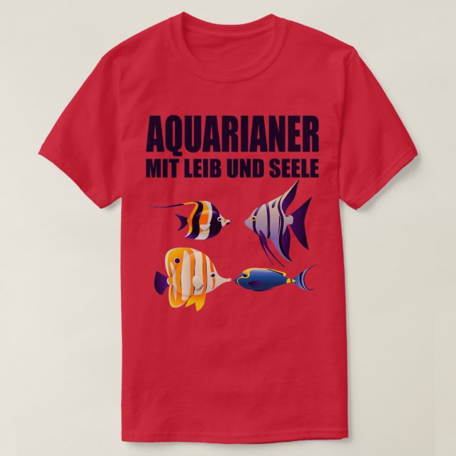 Camiseta Acuarios De Acuario Con Pescado Corporal Y De Alma (Diseño del anverso)