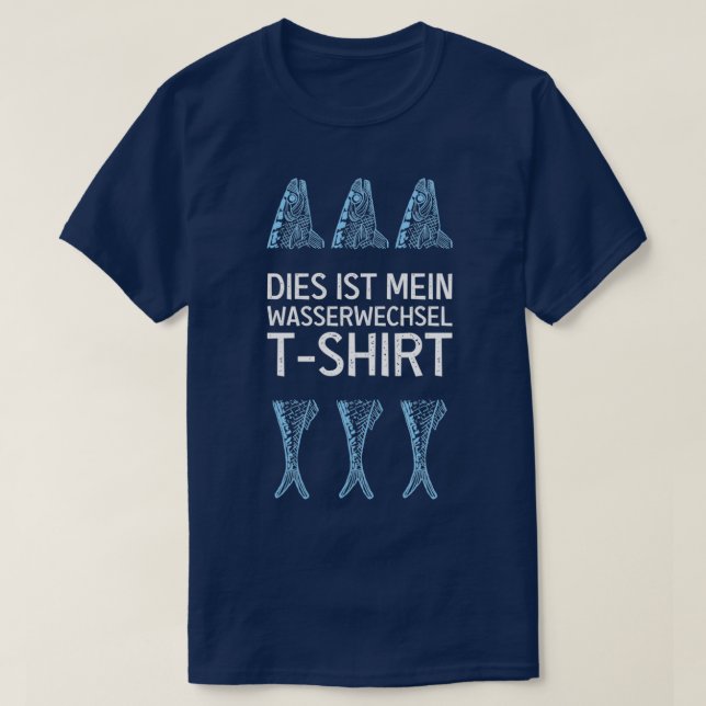 Camiseta Acuarios de cambio de agua acuario (Diseño del anverso)