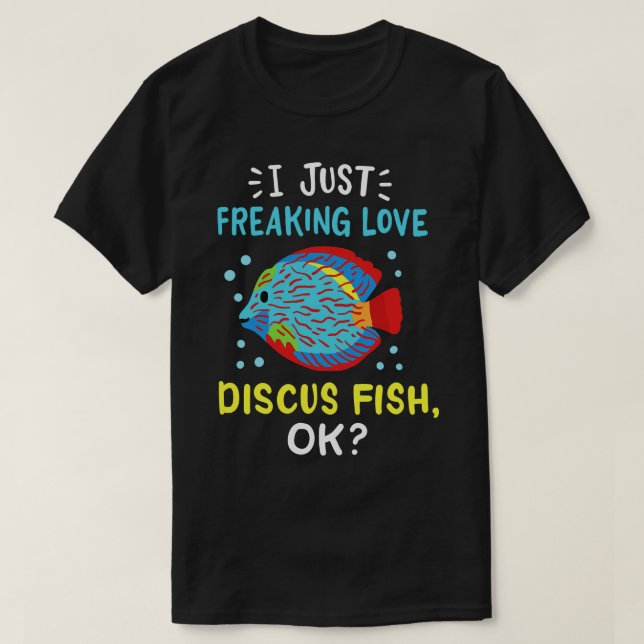 Camiseta Acuarios de peces Discus Fish (Diseño del anverso)