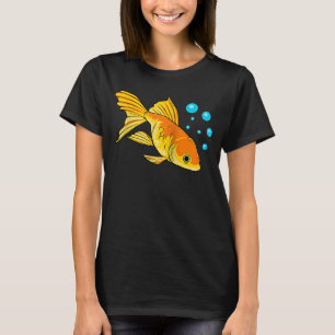 Camiseta Acuarios de peces dorados Hobby Cute Fish Raglan