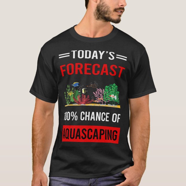 Camiseta Acuascapador acuático de previsión de hoy (Anverso)