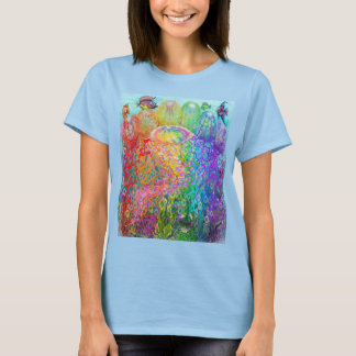 Camiseta acuática del arcoiris