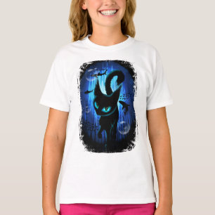 Camiseta Acuático - Gato surrealista en fantasía oceánica p