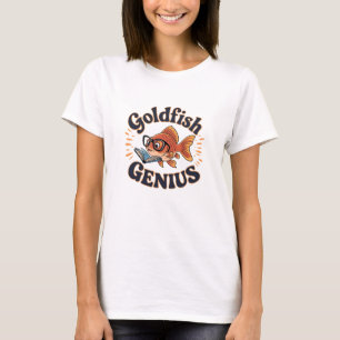 Camiseta Acuáticos Kawaii: Arte Cute Goldfish