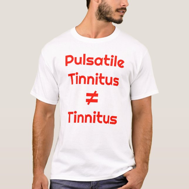 Camiseta Acúfenos Pulsatiles NO Tinnitus (Anverso)