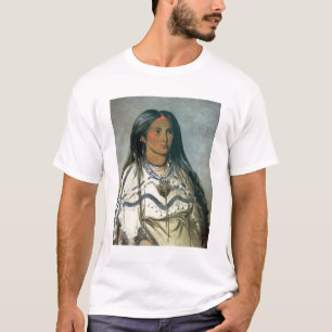 Camiseta "Acuñe", un chica indio de Mandan, 1832 (el litho