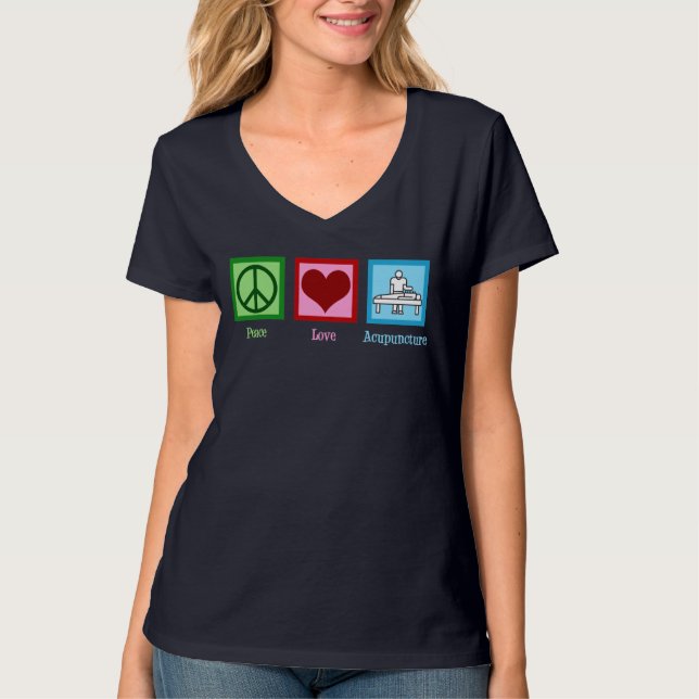 Camiseta Acupuntura de amor por la paz (Anverso)