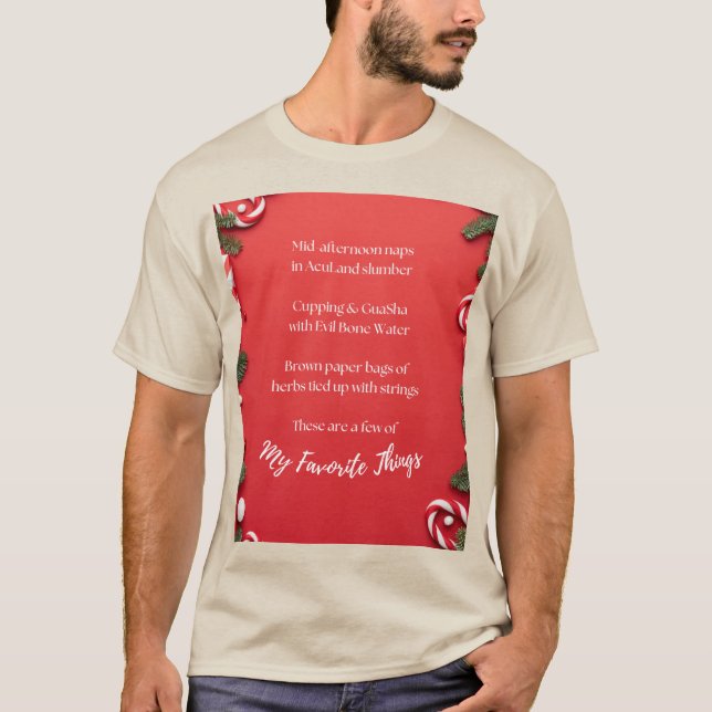 Camiseta Acupuntura de cosas favoritas (Anverso)