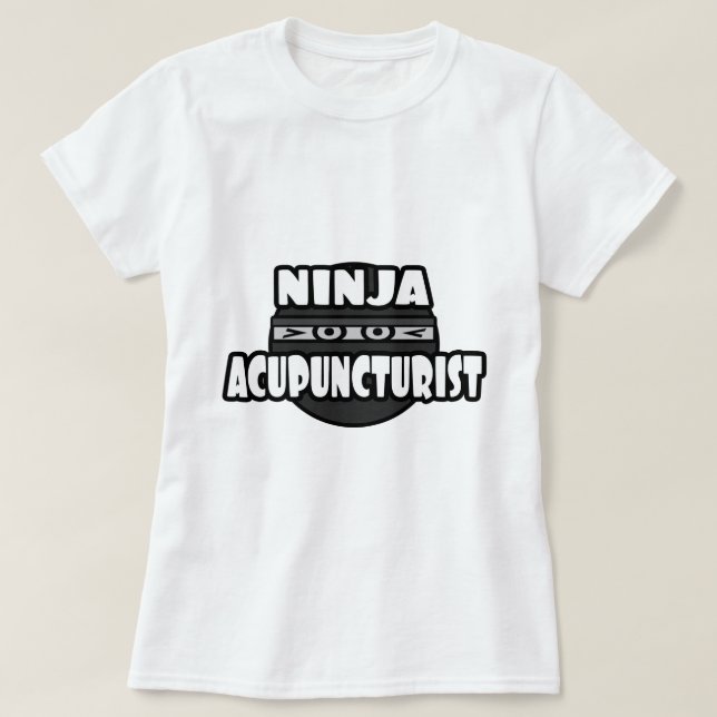 Camiseta Acupunturista Ninja (Diseño del anverso)