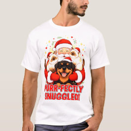 Camiseta Acurrucados Perfectamente: El Abrazo de Santa a su