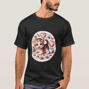 Camiseta Acurrucar El Momento Cute Baby Pañal Gatito Acurru