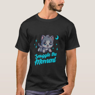 Camiseta Acurrucar El Momento Cuteness Bebé Pañal Gatito Ab