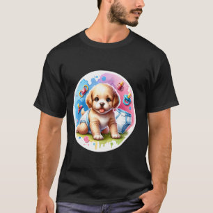 Camiseta Acurrucar El Momento Lindo Bebe Pañal Cachorro Aca