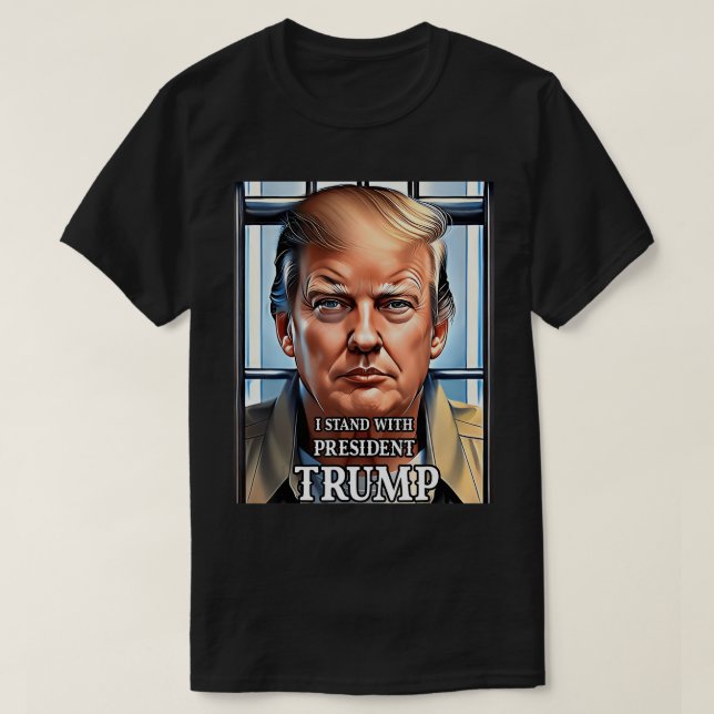 Camiseta Acusan a Donald Trump de encerrarlo en prisión (Diseño del anverso)