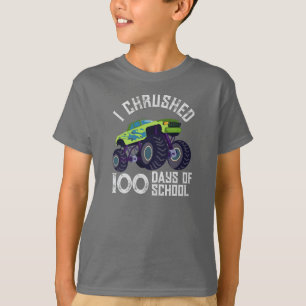 Camiseta Acusé 100 días de camión monstruo verde de la escu