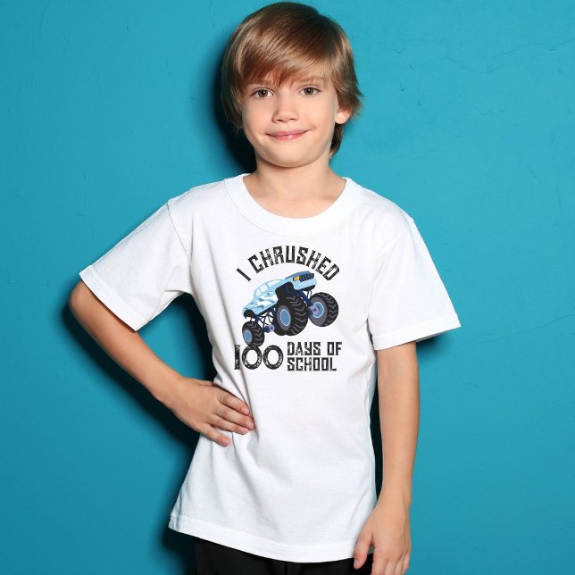 Camiseta Acusé 100 días del camión monstruo azul de la escu (Subido por el creador)