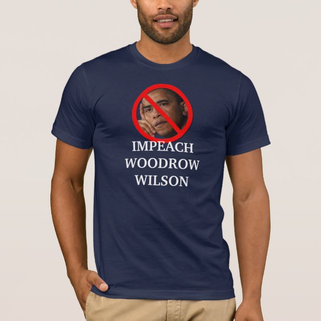 Camiseta Acuse a Woodrow Wilson Obama (Anverso)