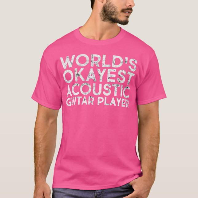 Camiseta Acústico Instrumento de guitarra acústica (Anverso)