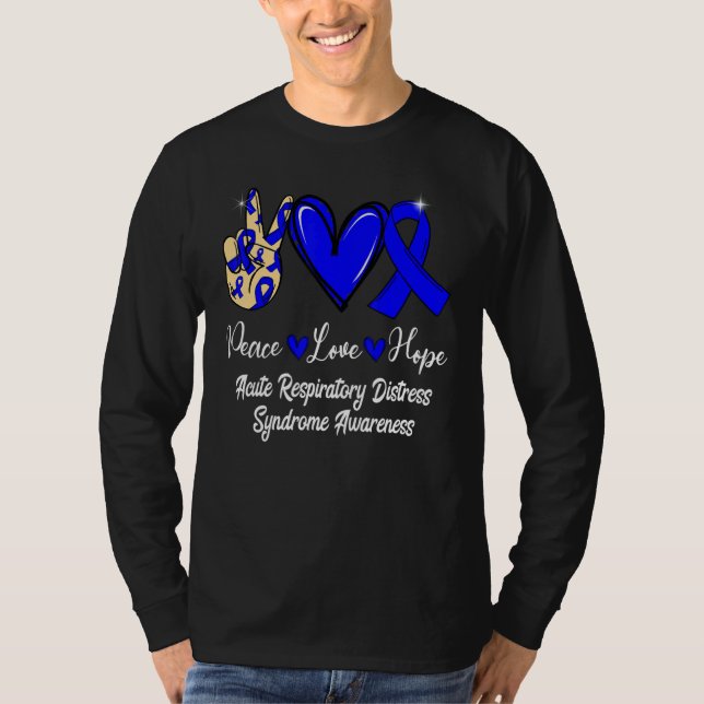 Camiseta Acute Respiratory Distress Syndrome Love Hope Blue (Anverso)