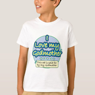 Camiseta Ad paid for by my Godmother blue