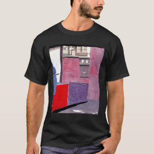 Camiseta Ad Reinhardt AI Red Purple City Day Resumen Art G
