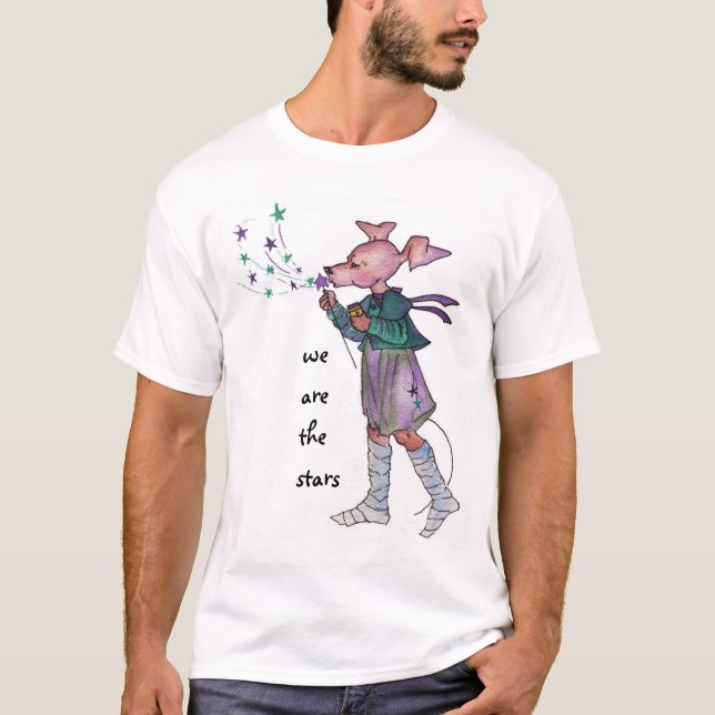 Camiseta Ada-ada Ra-alt (camisa del perrito de la estrella) (Anverso)