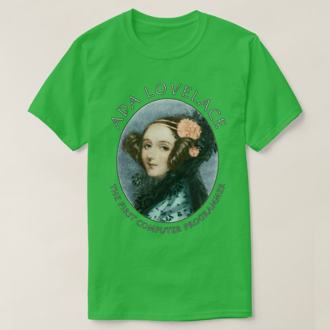 Camiseta Ada Lovelace El primer programador informático  (Diseño del anverso)