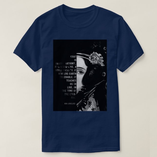 Camiseta Ada Lovelace Imagination  (Diseño del anverso)