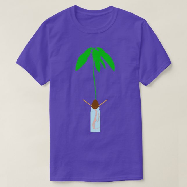 Camiseta Adagio de aletas de plántulas de aguacate TShirt (Diseño del anverso)