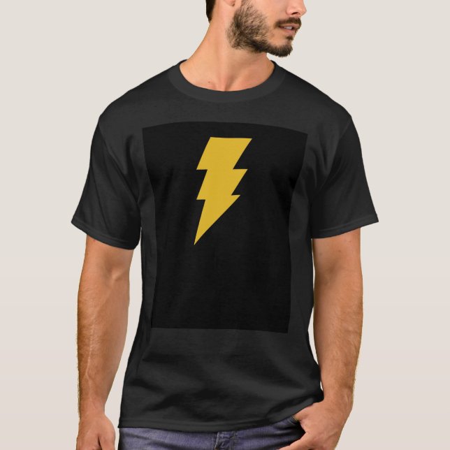Camiseta Adam Shazam Black Graphic T-Shirt (Anverso)
