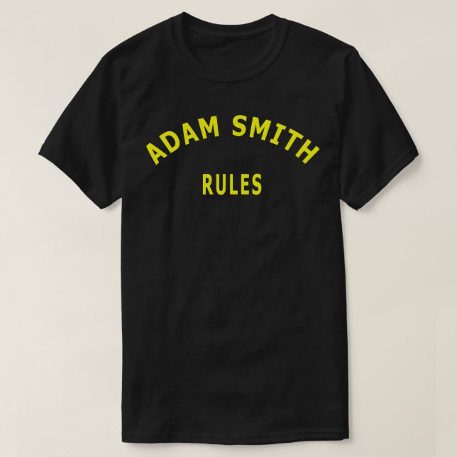 Camiseta Adam Smith Rules (Diseño del anverso)