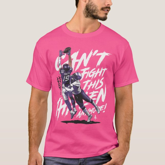 Camiseta Adam Thielen Minnesota Luchó Contra Este Thielen (Anverso)