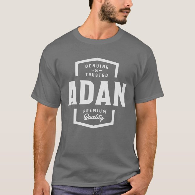 Camiseta Adan Nombre original y de confianza Adan (Anverso)