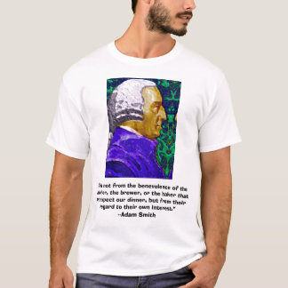 Camiseta Adán Smith, "no es del benevolen…, "…