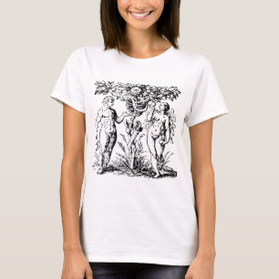 Camiseta Adán y Eva y árbol