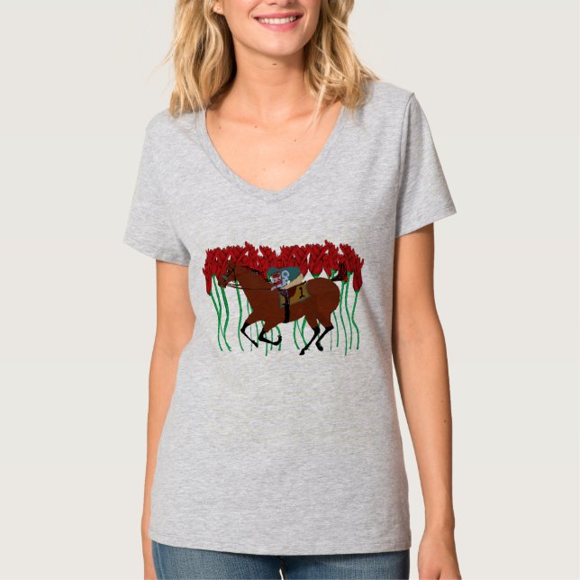 Camiseta adaptable de Kentucky derby (Anverso)