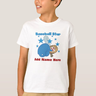 Camiseta adaptable de la estrella de béisbol