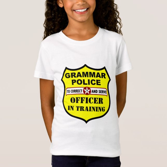 Camiseta adaptable de los niños de la policía de (Anverso)