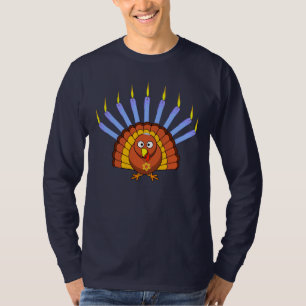 Camiseta adaptable de Thanksgivukkah Menurkey