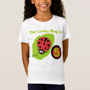 Camiseta adaptable del cumpleaños de la mariquita