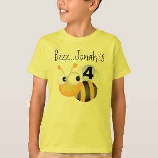Camiseta adaptable del cumpleaños del abejorro del