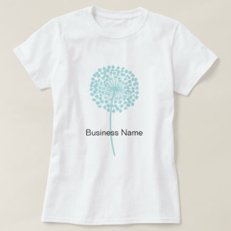 Camiseta adaptable del diente de león azul